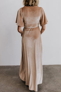 Meghan Velvet Wrap Maxi Dress | Shell ...